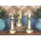 Large Metallic Gold Decorative Chess Piece Sculptures Table Decor, Set of 3, 4" x 4" x 9"